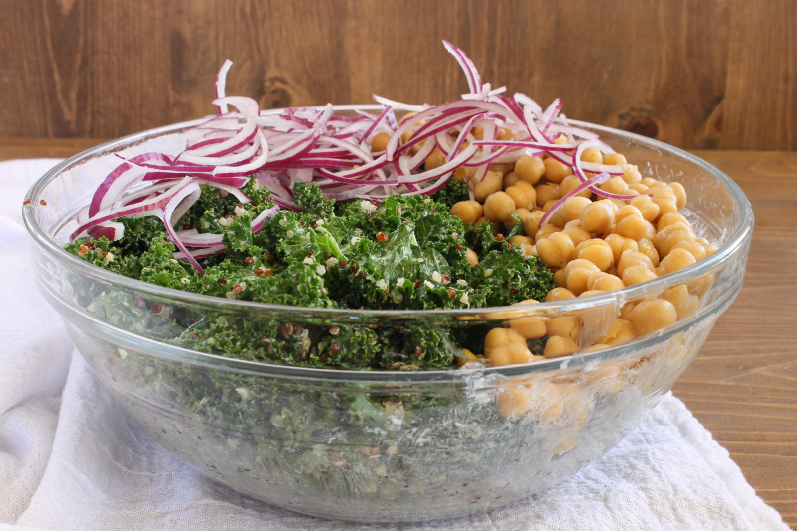 KaleQuinoa Salad with Tahini Dressing Strong Roots Nutrition